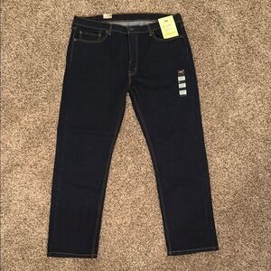 NWT Levi’s 506 straight high stretch Men's dark Jeans